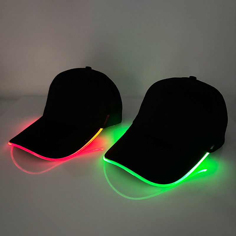 Thumbnail: LED Light up Baseball Hat Flashing Glow Rave Party Cap luminous hat for Women Me