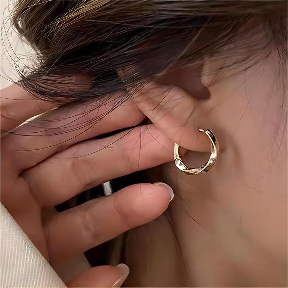 Thumbnail: Mariasz Minimalist New Hot Sell Trendy Plated Gold Color Circle Earrings for Wom