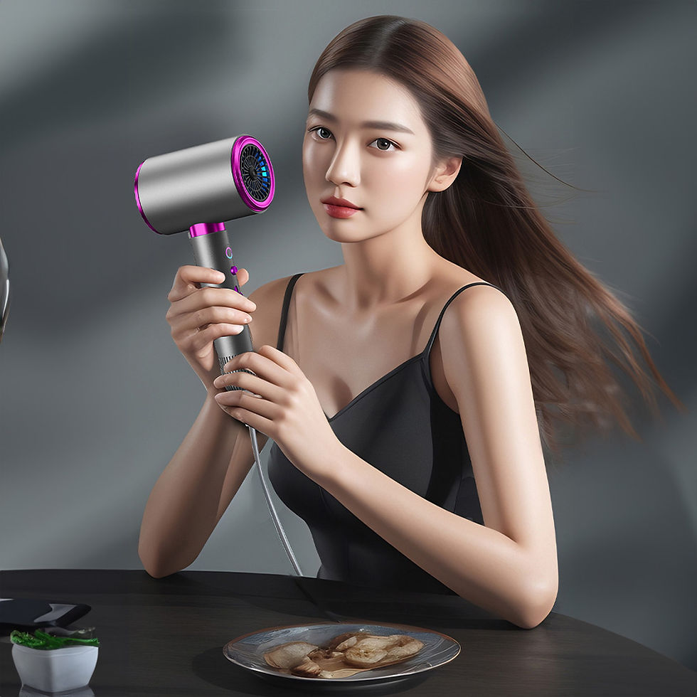 Thumbnail: 2400W Powerful Negative Ion Hair Dryer High Speed Hairdryer Thermo-Control Fast 