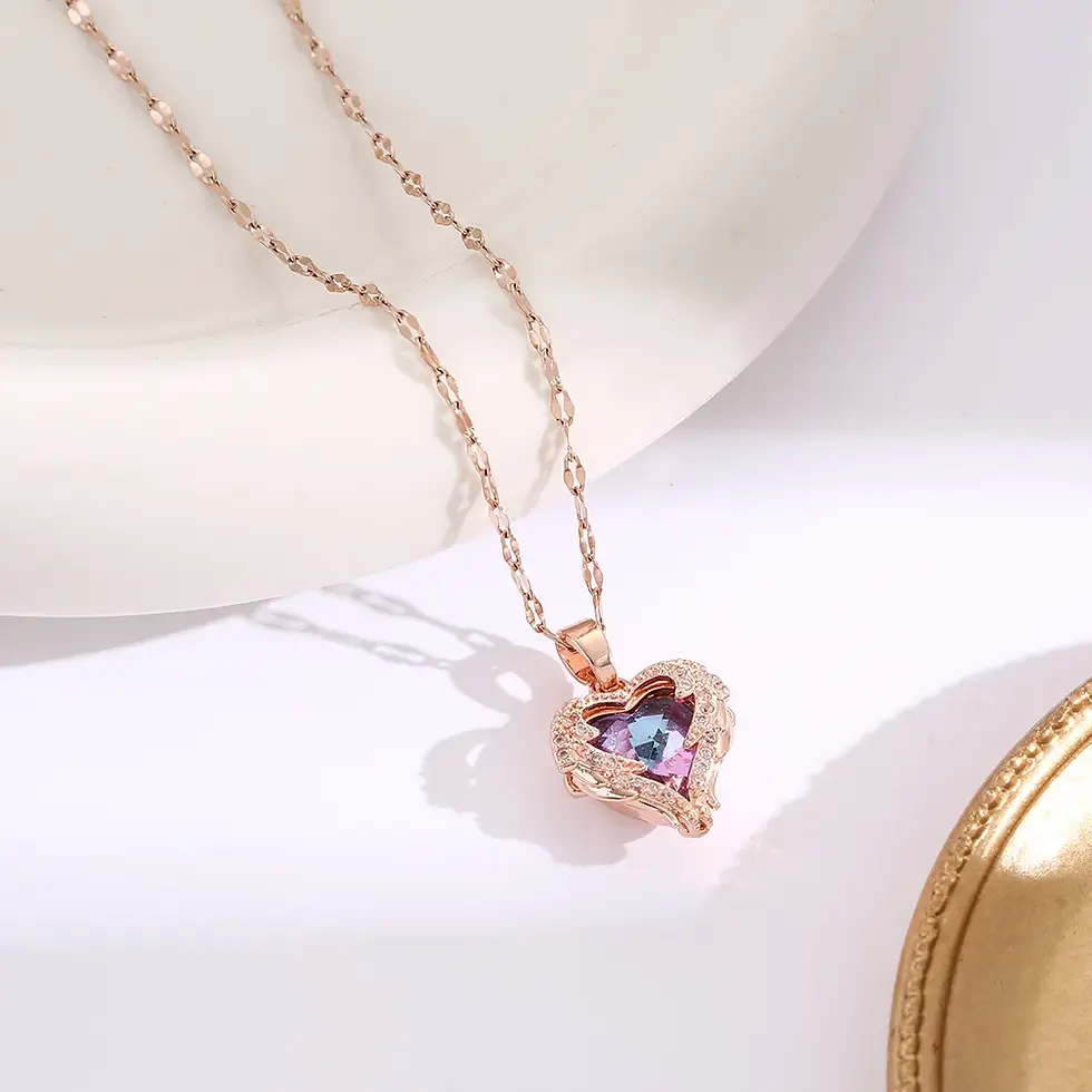 Thumbnail: Vilorrele Sapphire Amour – Heart Pendant