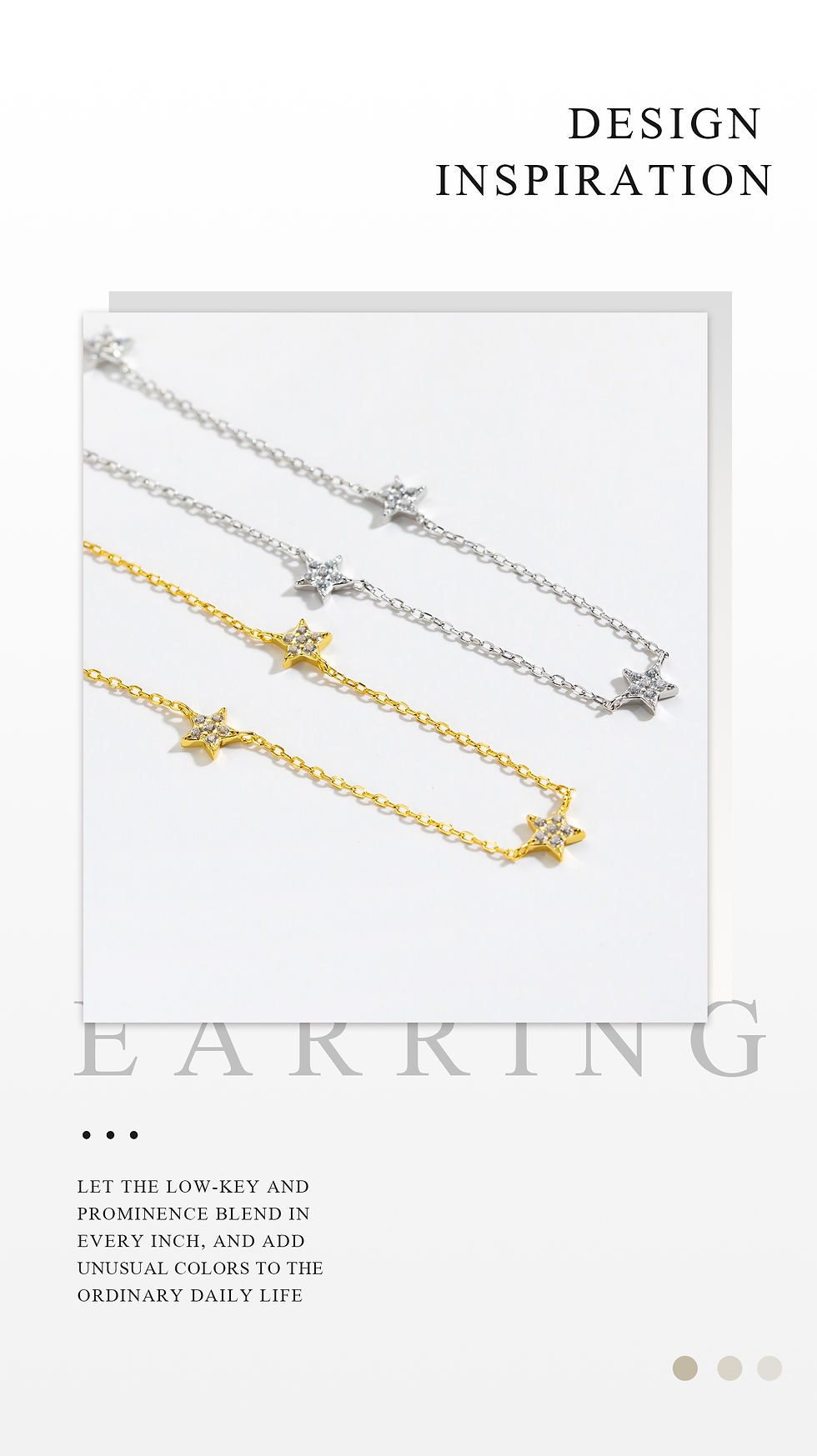Thumbnail: ANDYWEN 925 Sterling Silver Gold Starry Sky Spakle Star Linked CZ Zircon Choker 