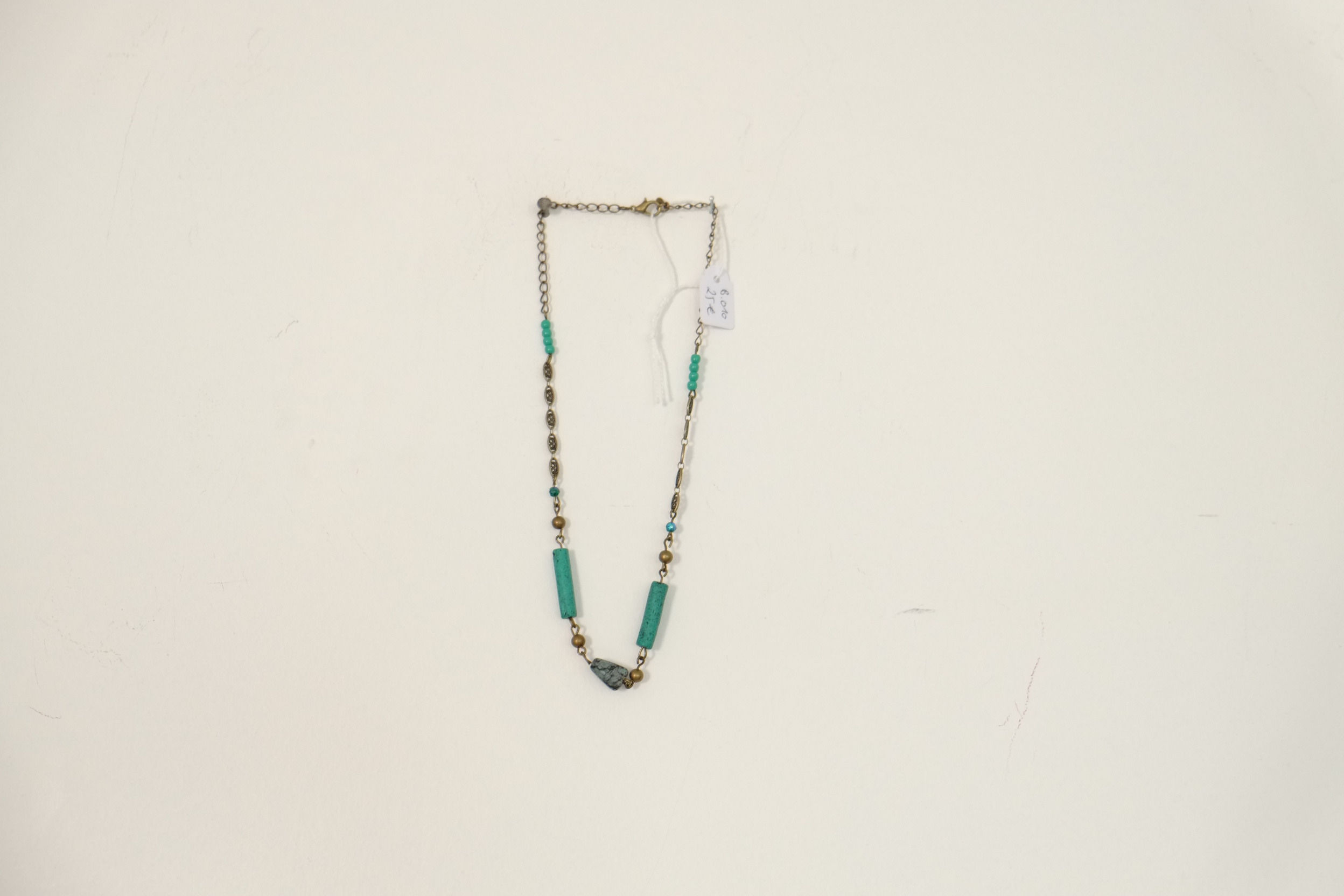 Collier ras de cou vert Sara A.