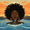 create an afro-indigenous image that promotes healing and water.jpg