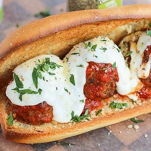Meatball Parmigiana Sandwich