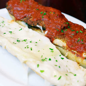 Veal Cutlet Parmigiana Sandwich