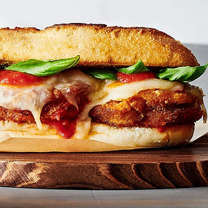 Eggplant Parmigiana Sandwich