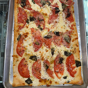 Grandma Sliced Tomato Pizza