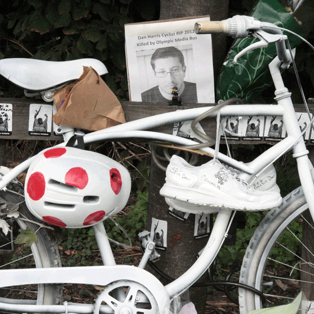 Ghost bike of Dan Harris, 2012