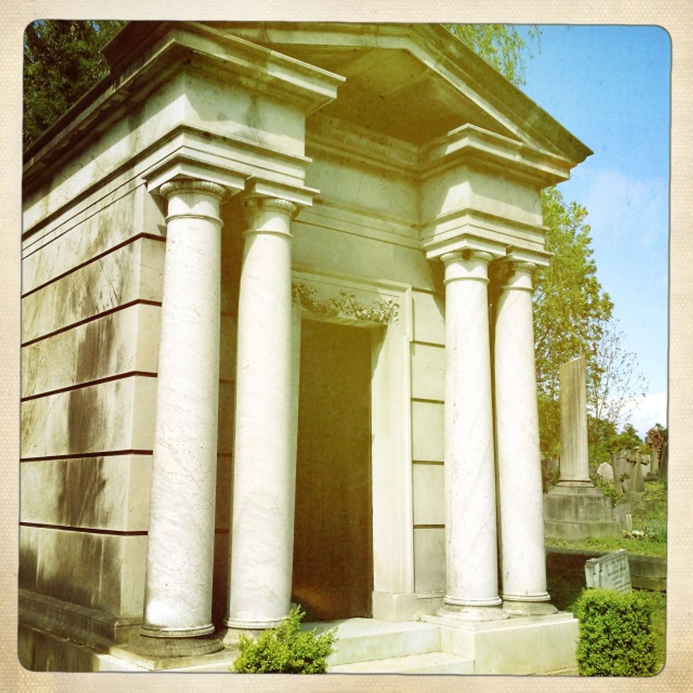 A Mausoleum in Christina's favourite Cemetery