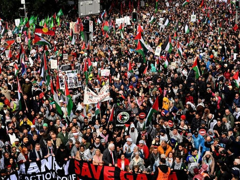 Australianos vão às ruas em Sydney pela Palestina