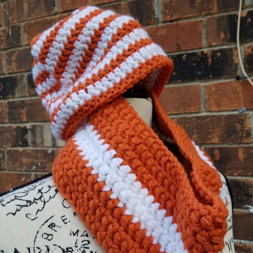 Thumbnail: Crochet Hat & Cowl Set