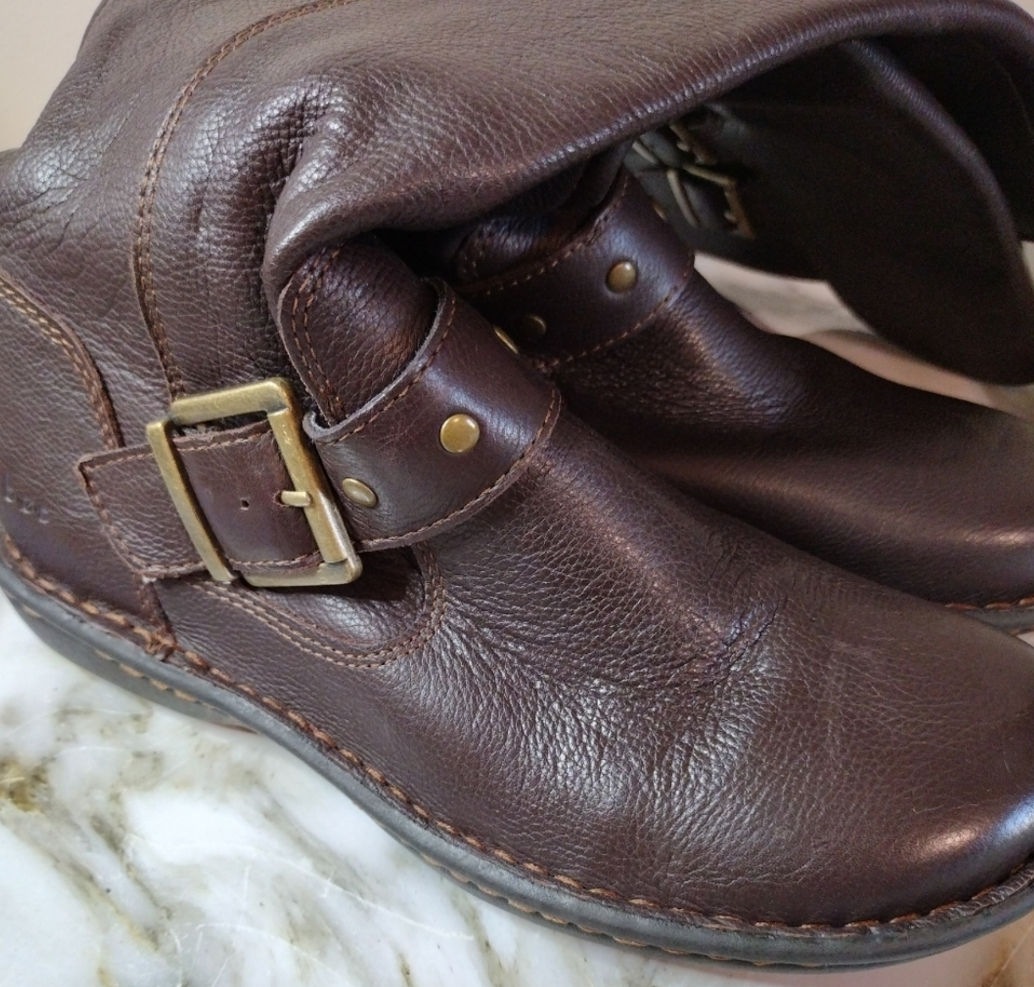 BOC Born Tall Brown Leather Riding Boots