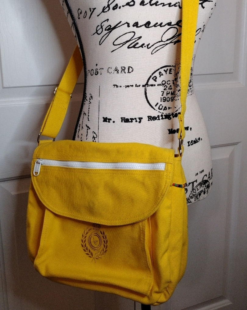 Liz Claiborne Vintage Yellow Satchel Purse
