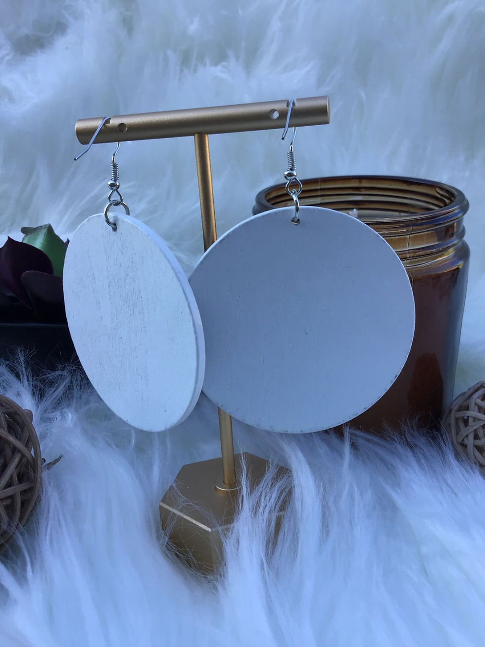 Thumbnail: Handcrafted Wooden Earrings 
