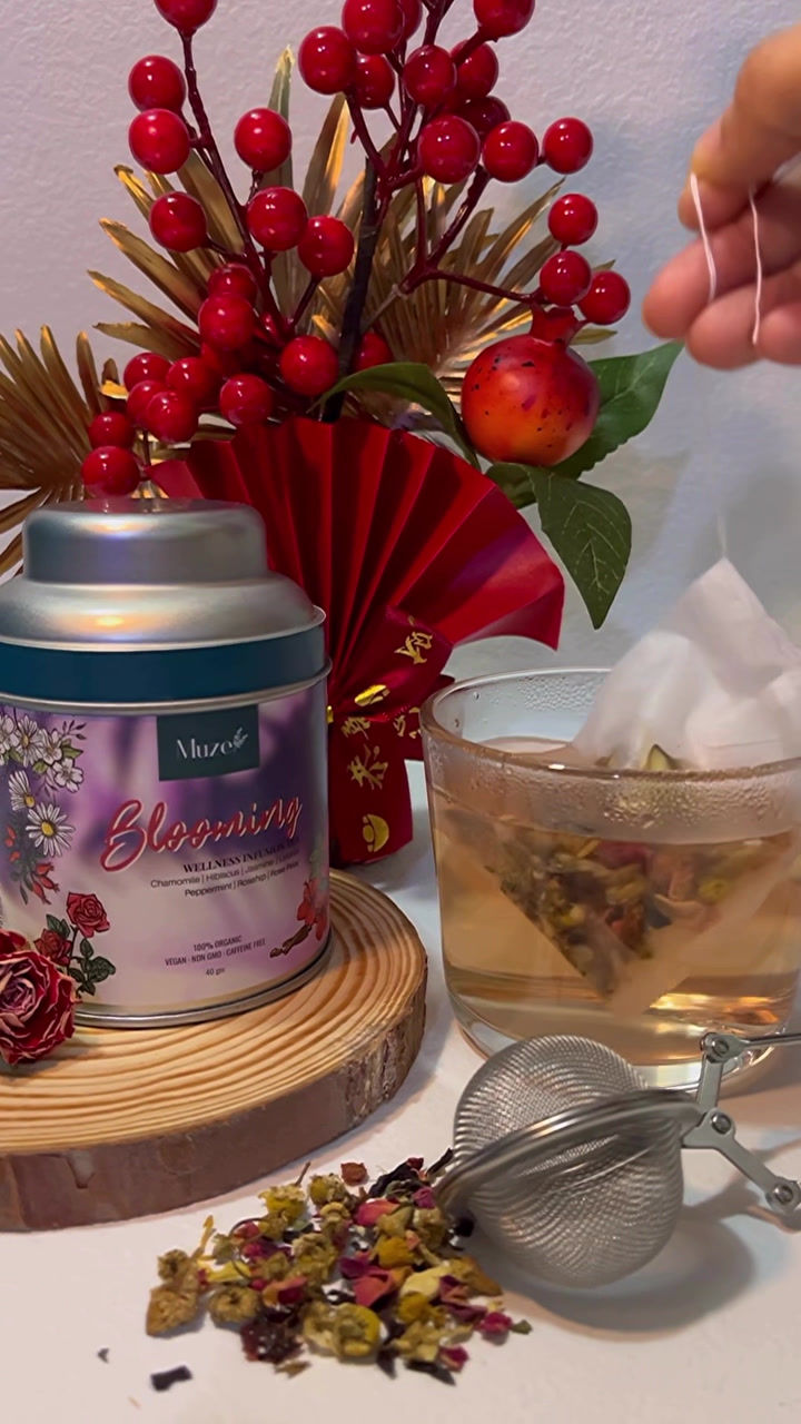 Thumbnail: Muze Organic Ayurveda Blooming Herbal Wellness Tea