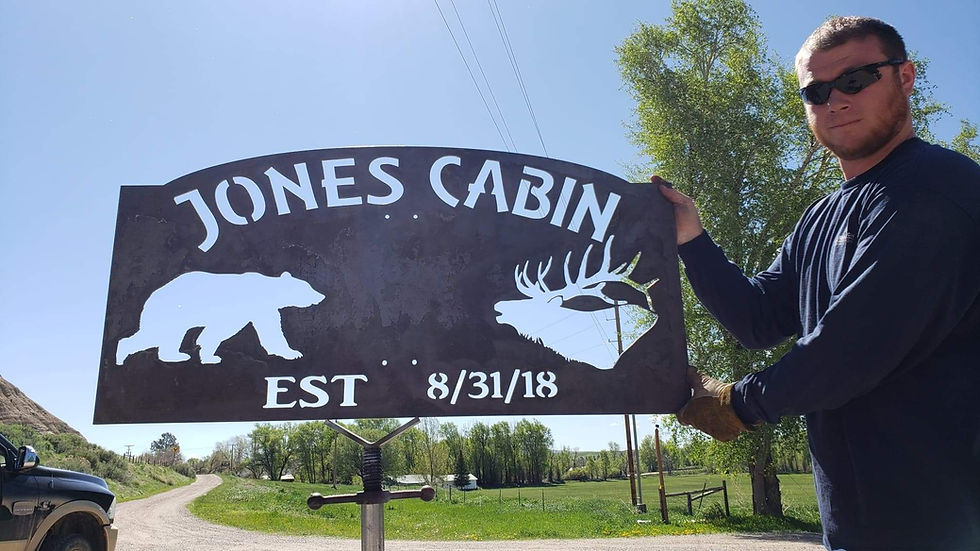Custom Cabin Sign