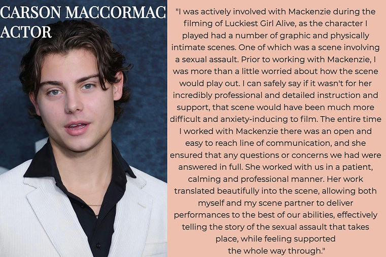 Carson MacCormac Testimonial