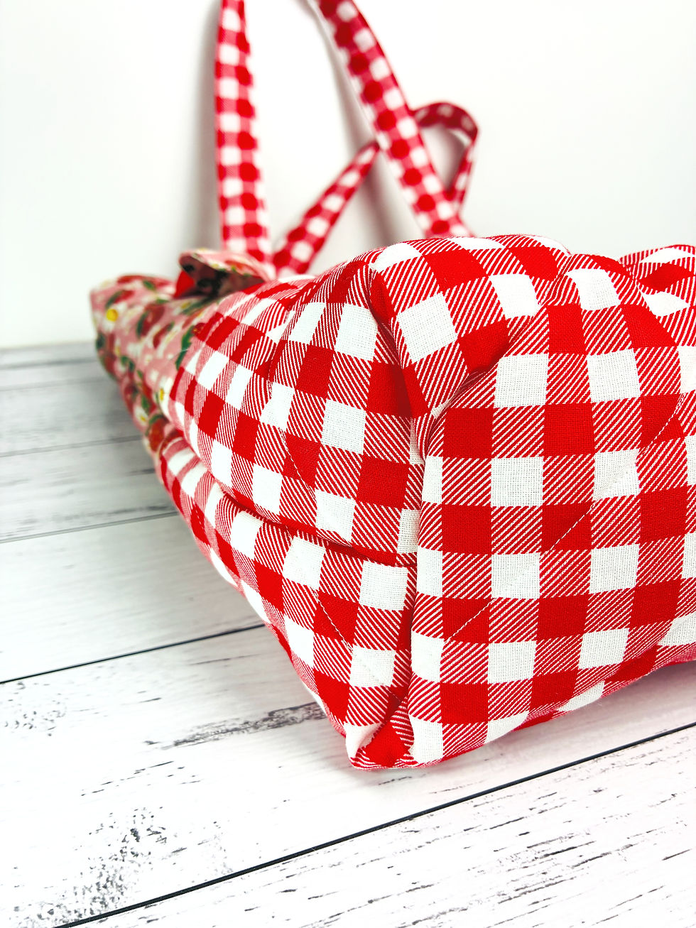 Thumbnail: Quilted Strawberry Feilds Tote Bag