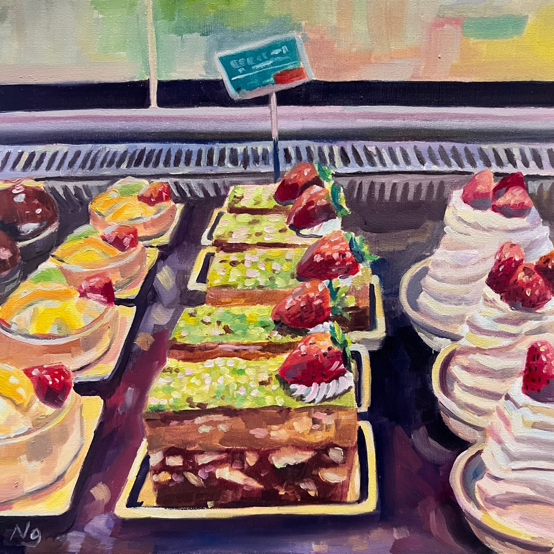 Cakes in Display Print 8"x 8"