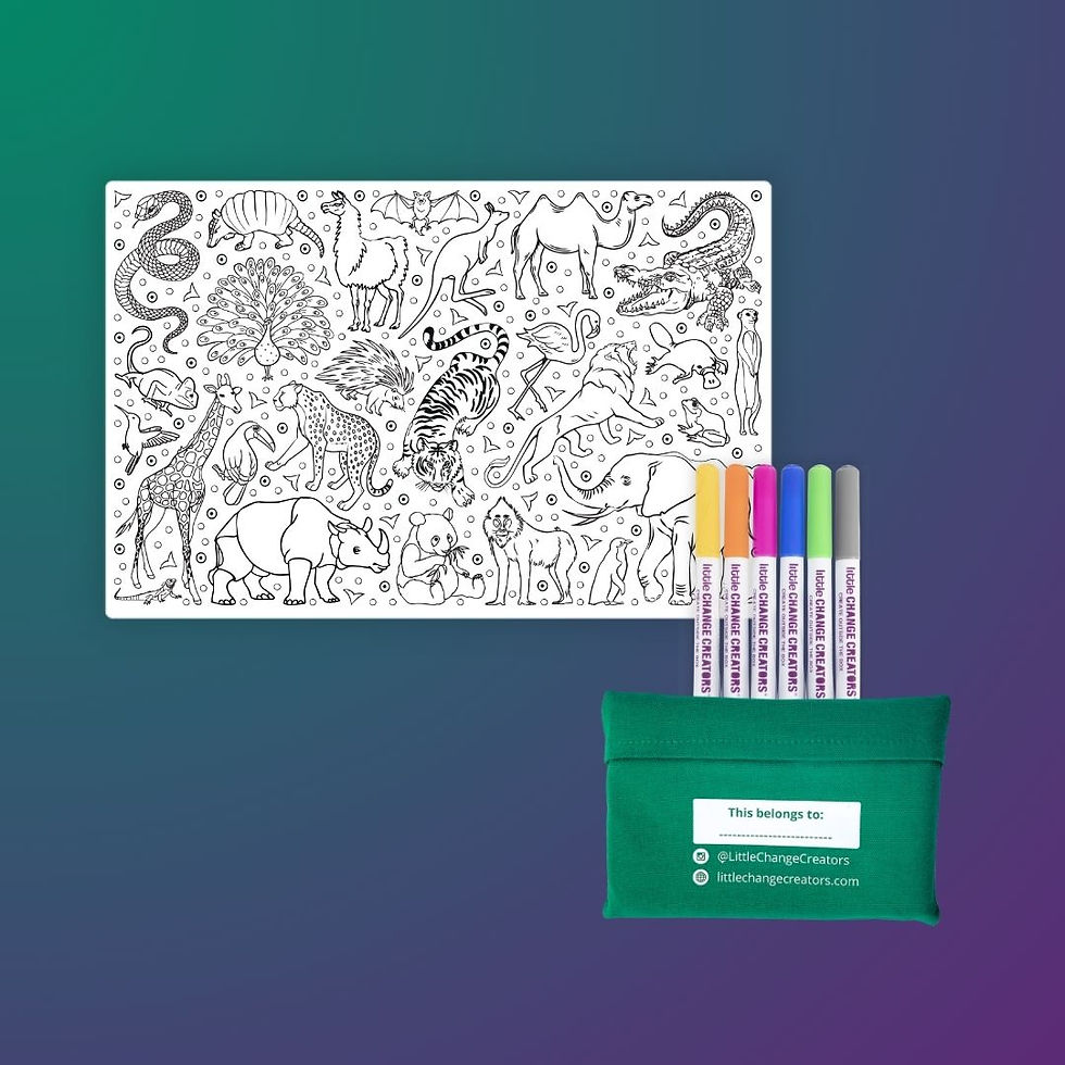 Thumbnail: WILD! Pocket Reusable Colouring In Set