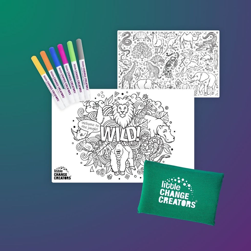 Thumbnail: WILD! Pocket Reusable Colouring In Set