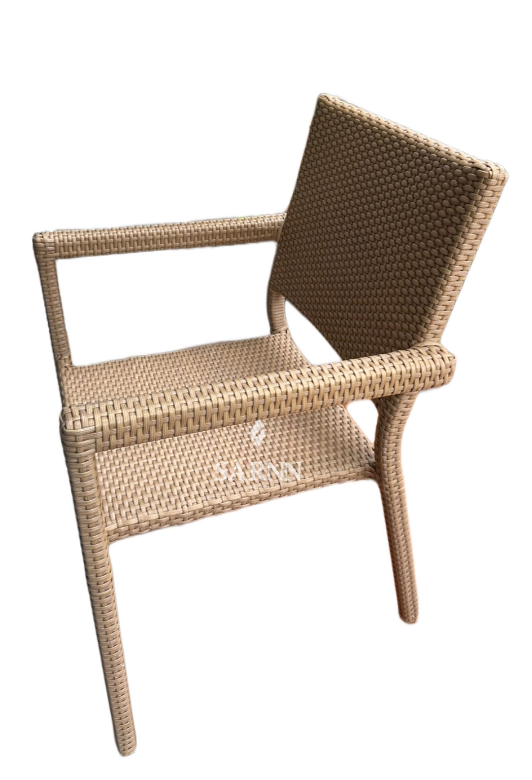 Synthetic rattan dining chair