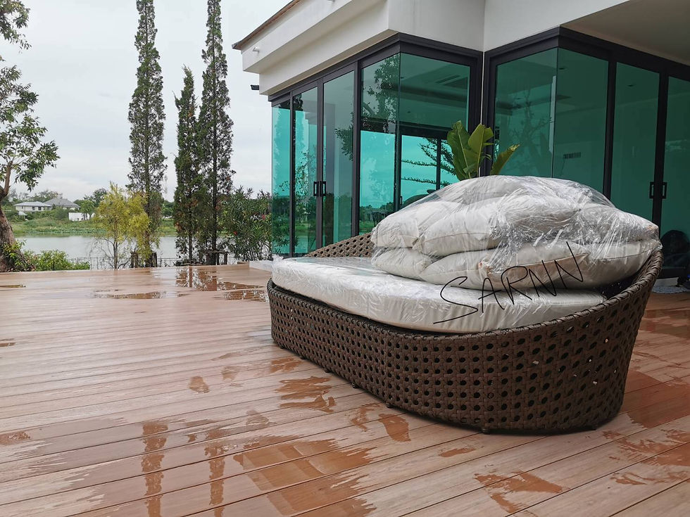 Thumbnail: Pikul Sofa Bed, Pikul pattern synthetic rattan sofa