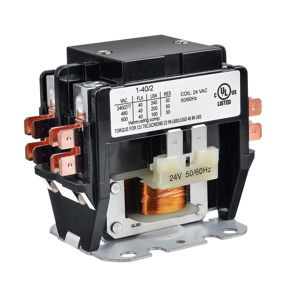 Thumbnail: BOJACK 2 Poles FLA 40 Amp Coil 24 VAC Air Conditioner Condenser Compressor Cont