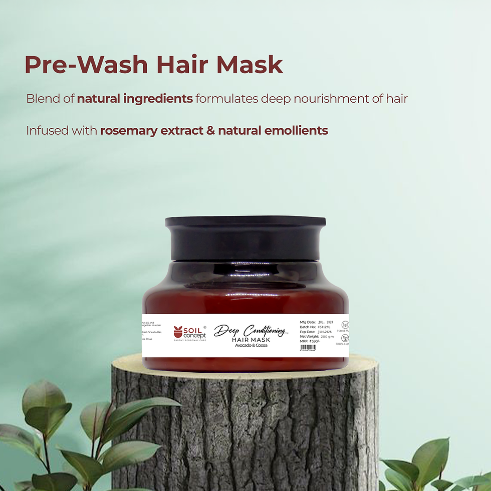 Thumbnail: Soil Concept- Avocado Cocoa Deep Conditioning Hair Mask - 200 gm