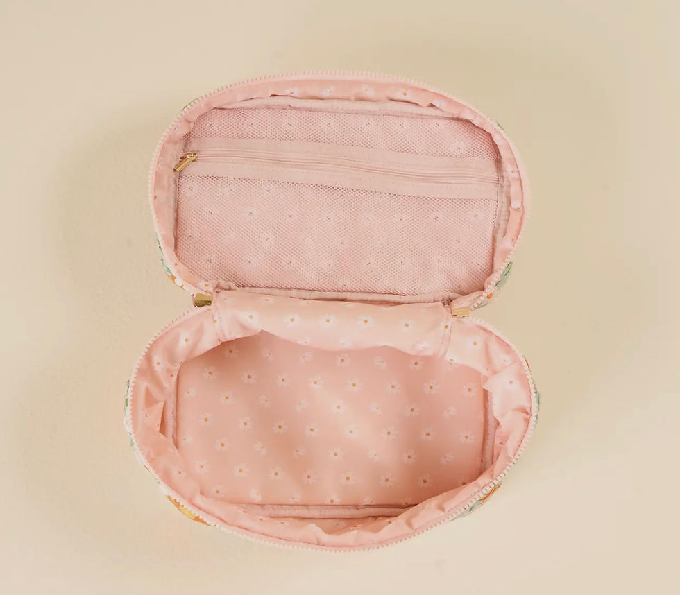 Thumbnail: Glam & Go Quilted Cosmetic Bag