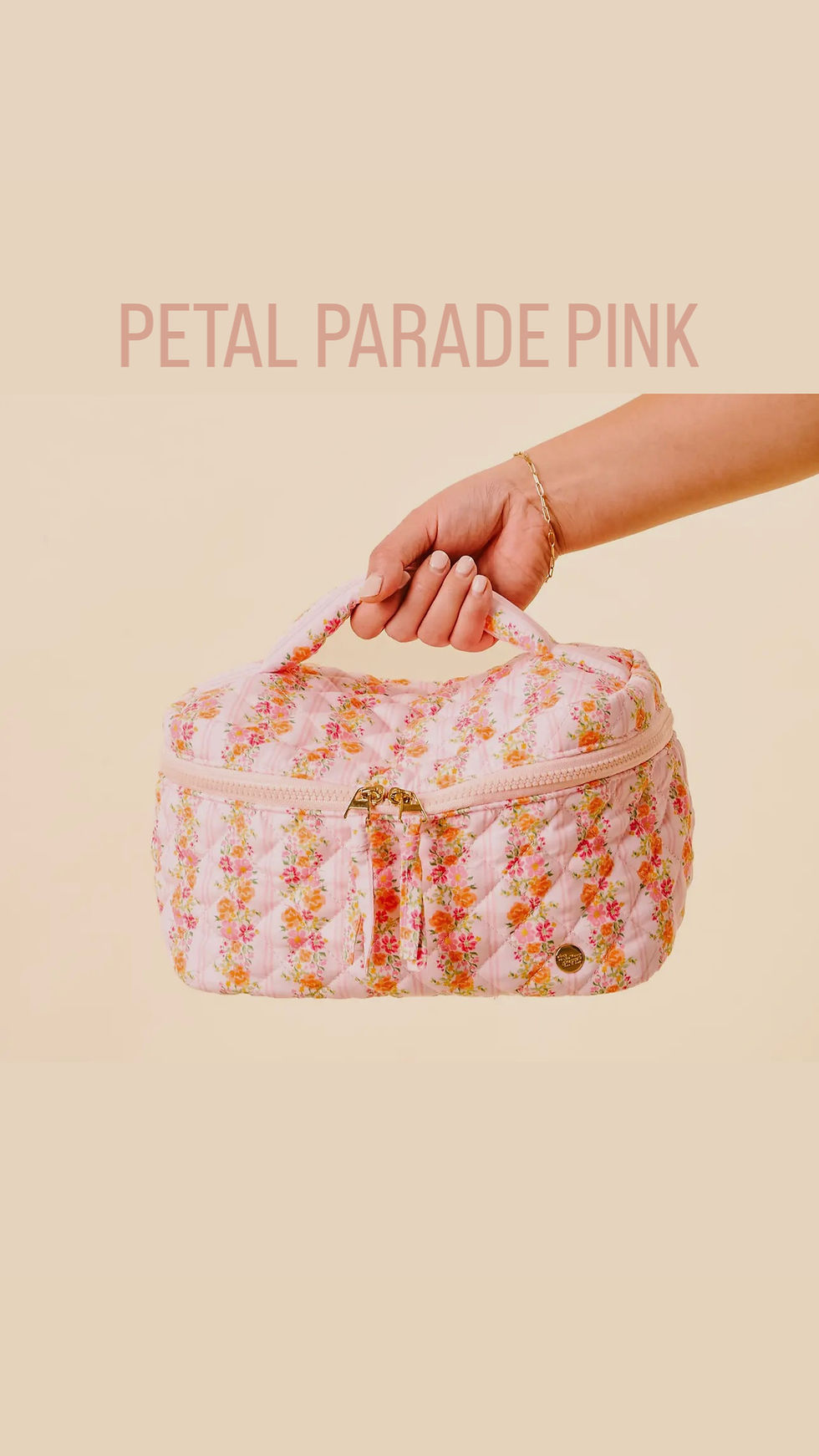 Thumbnail: Glam & Go Quilted Cosmetic Bag