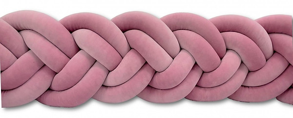 Tour de lit tressé velours Gribouille ta Chambre LUXE Vieux rose.jpg