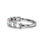 Thumbnail: 18kt White Gold Ladies East to West Emerald Cut Diamond Band