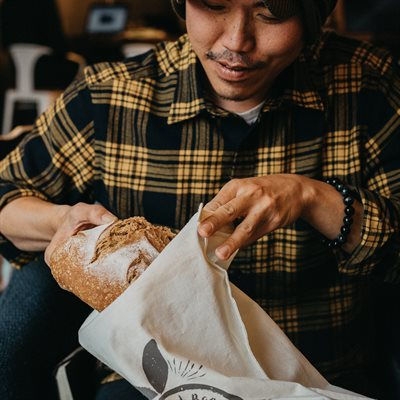 Miniatura: Hemp Reusable Bread Bag