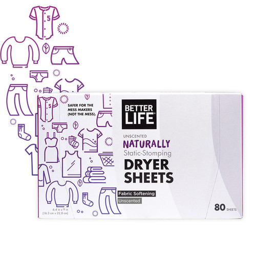 Better Life Dryer Sheets Unscented Better Clean Canada