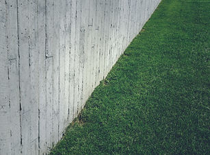 Grass Lawn with Concrete Wall