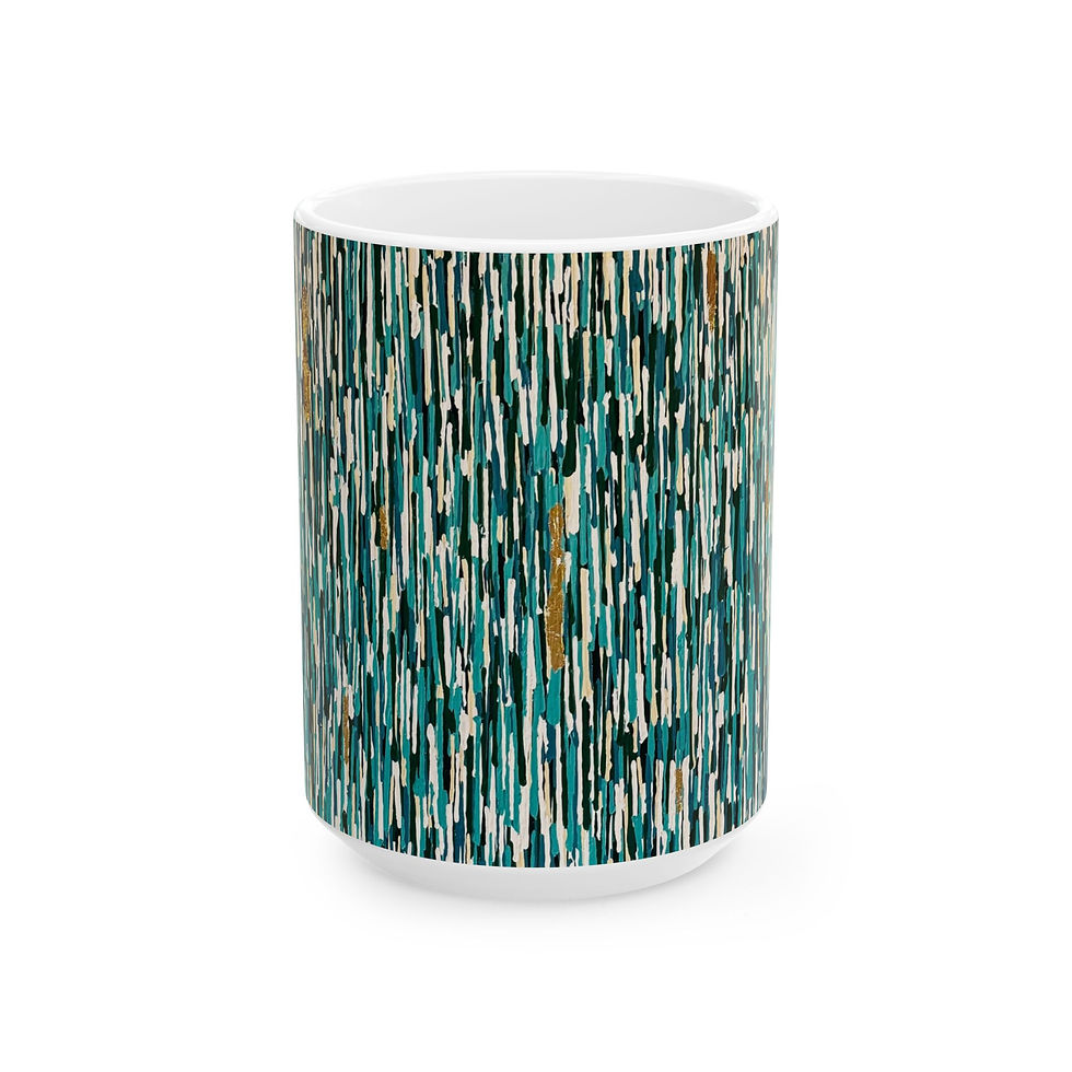 15oz Ceramic Mug - A New Journey Begins Print