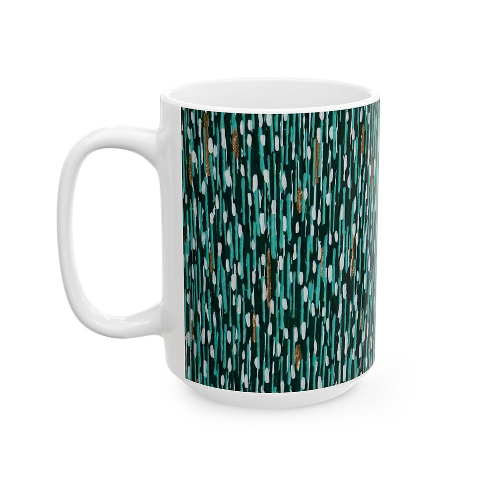 Thumbnail: 15oz Ceramic Mug - Out of the jungle print 
