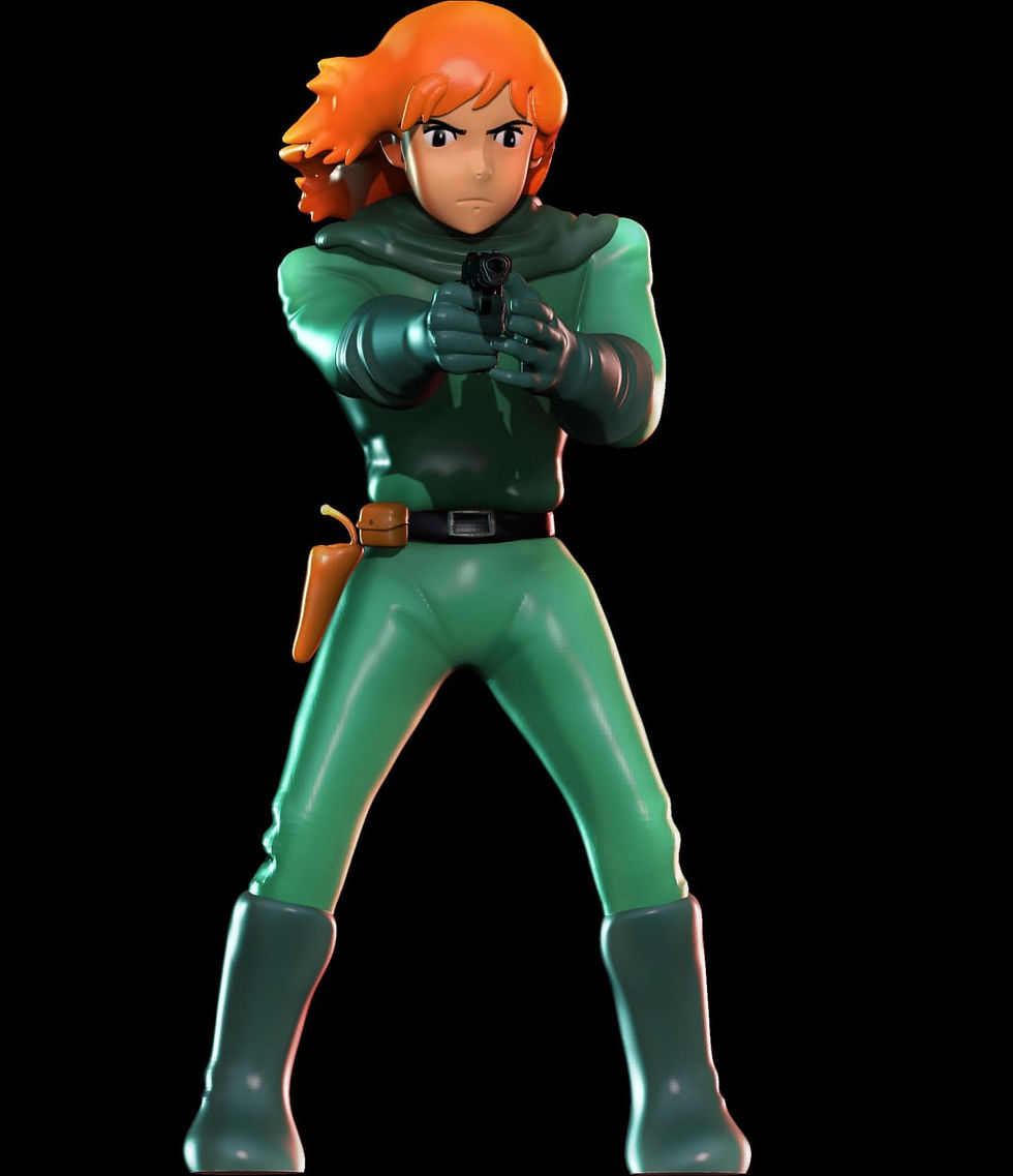 Miss Monsley (Conan il ragazzo del futuro) 18 cm Action Figure Resin OMAGGIO