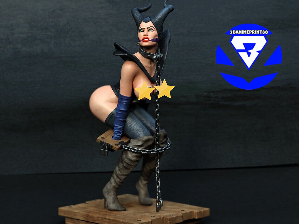 Action Figure MALEFICENT NSFW Fantasy Girl Sexy Version NO PAINTED + OMAGGIO
