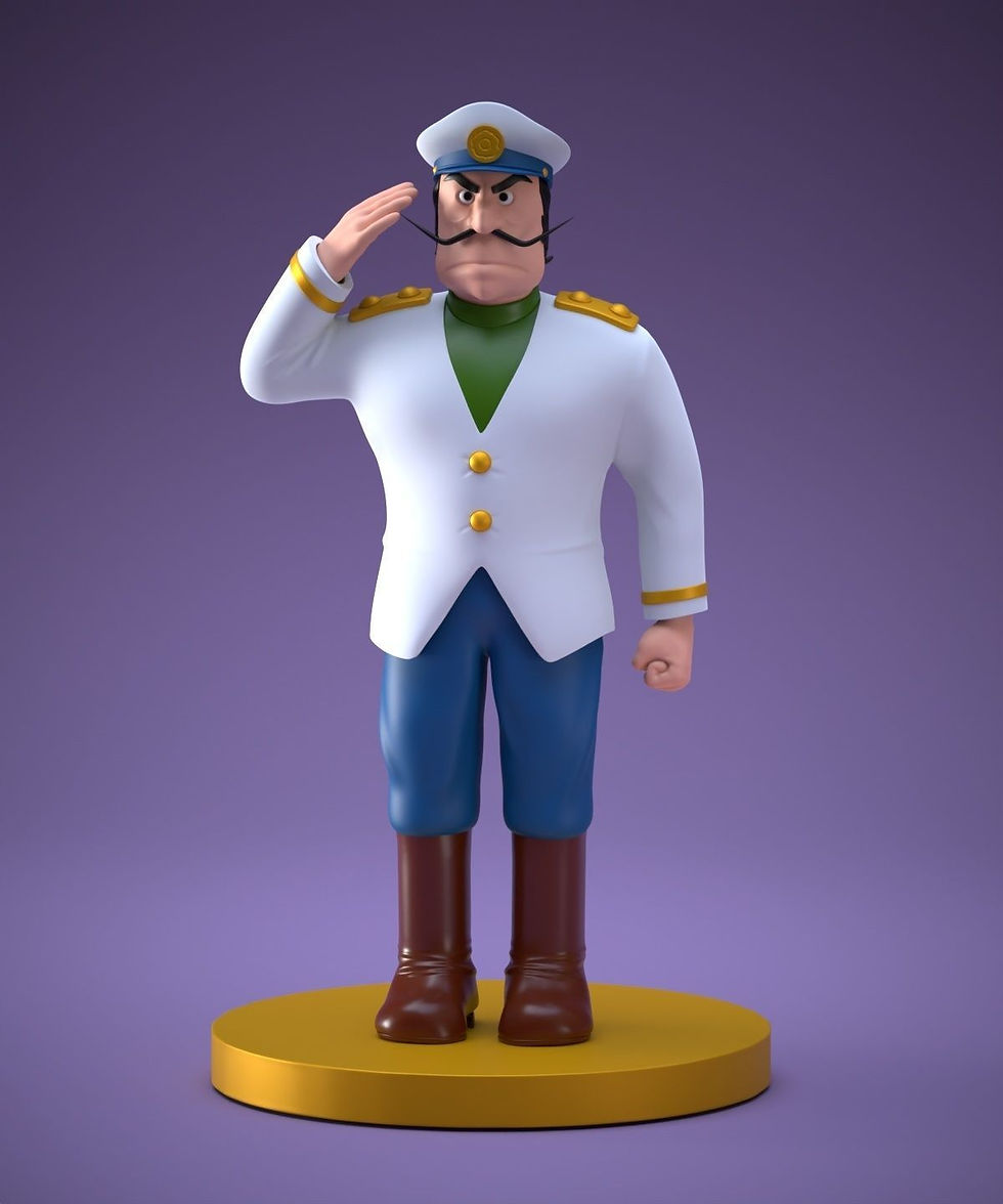 Capitano Dyce de Conan il ragazzo del Futuro 18cm Action Figure Resin+OMAGGIO