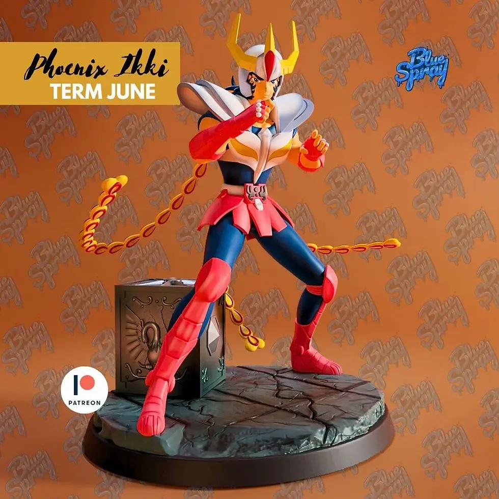 Phoenix - Ikki (I Cavalieri dello zodiaco) Action Figure DIPINTO