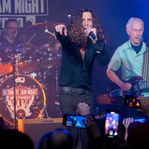 Brett Copeland, lead singer of classic rock tribute band The Titans of Rock, performing with legendary Doors guitarist Robby Krieger live at the Whisky a Go Go.