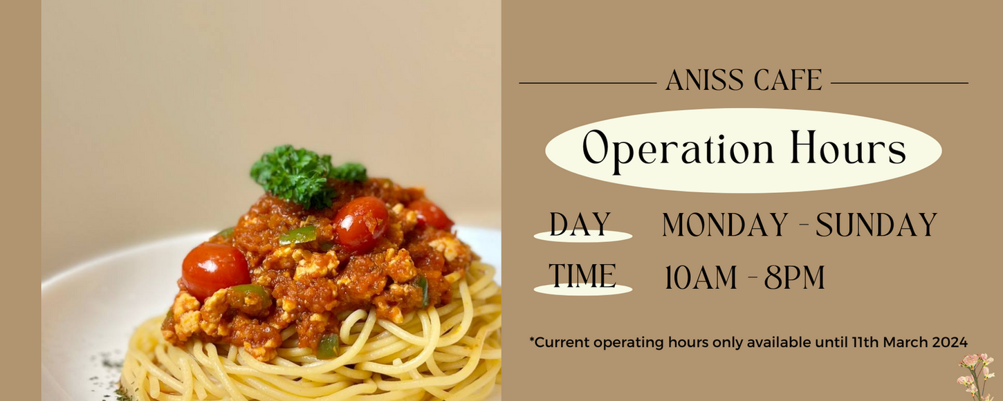 Aniss Cafe Operation Hours