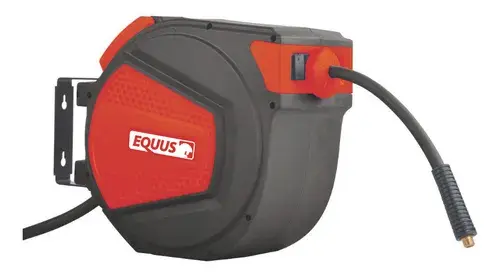 Miniatura: Manguera Con Carretel Retráctil Equus P/ Aire Comprimido 15m Color Rojo