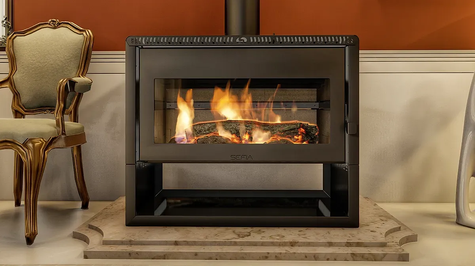 Miniatura: Calefactor Premium A Leña Grande 250m2 Sefia Toledo