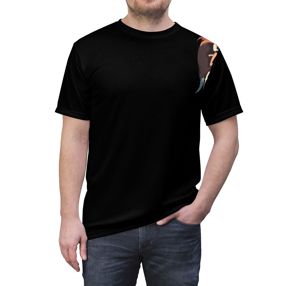 Thumbnail: Copy of Live, Laugh, Love,  Be Kind. Unisex Cut & Sew Tee (AOP)