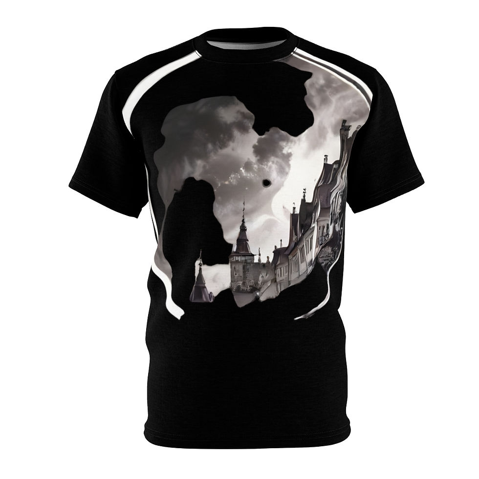 Thumbnail: Best T-Shirt. Denmark t-shirt. Unisex Cut & Sew Tee (AOP)