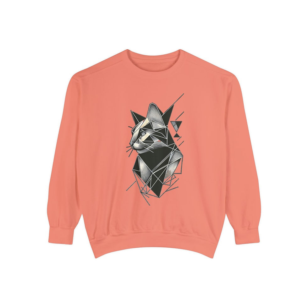 Thumbnail: Unisex Garment-Dyed Sweatshirt Cat