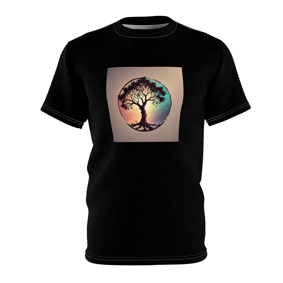 Thumbnail: Tree T-shirt Unisex Cut & Sew Tee (AOP)